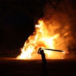 Osterfeuer in Bad Grund