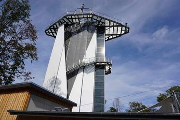 Aussichtsturm Solitair mit Ultrashot - Harzdrenalin