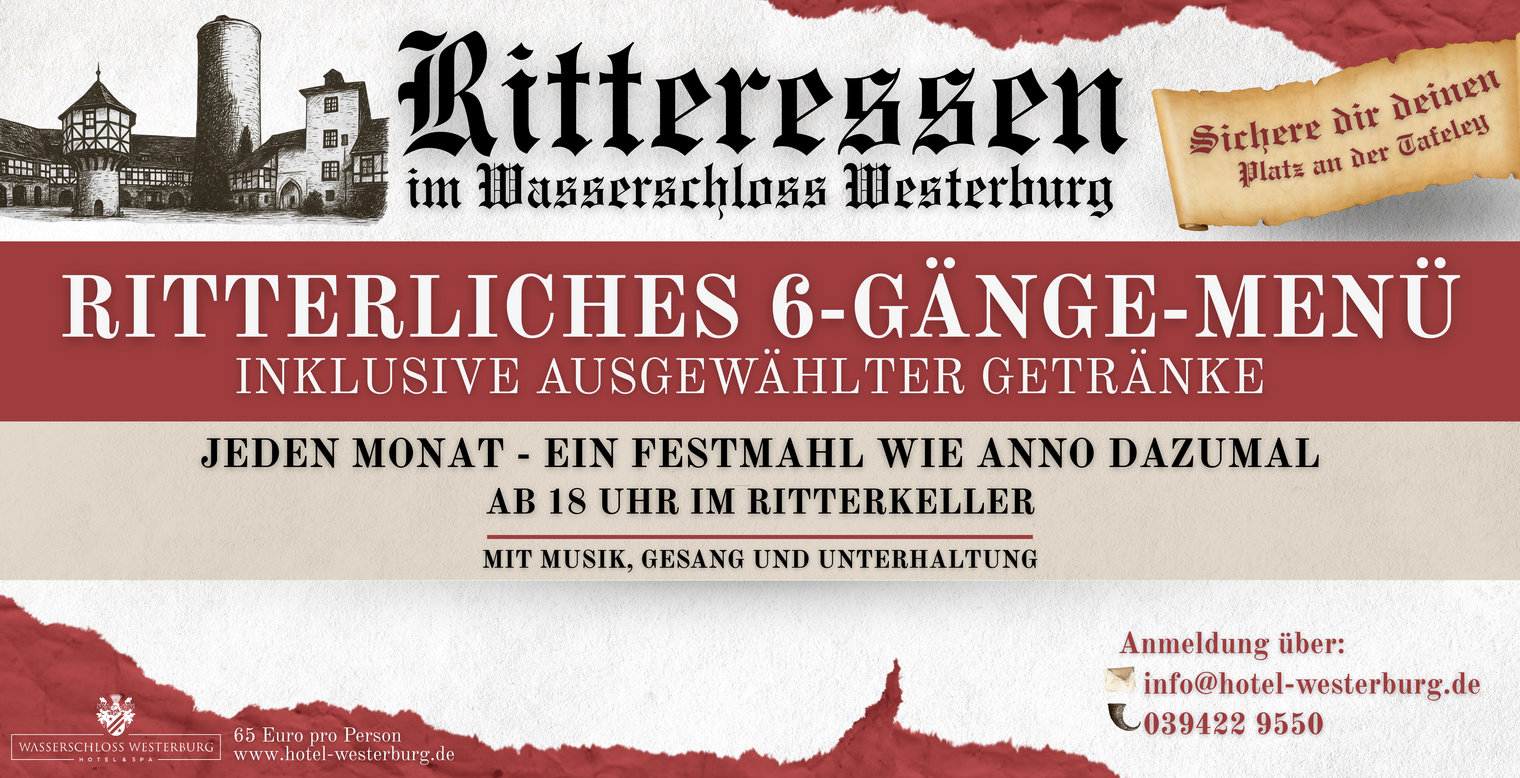 Ritteressen im Wasserschloss Westerburg
