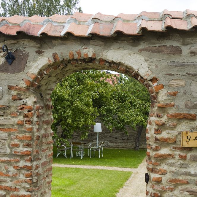 Eingang Stiftsgarten Kloster Drübeck 