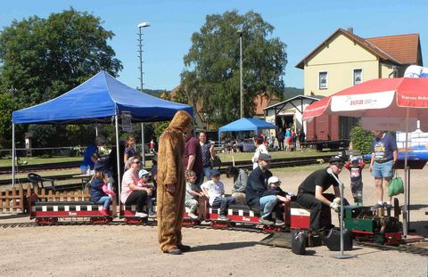 Kindertag beim Museum Anhaltinische Harzbahn in Gernrode