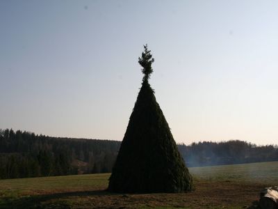 Osterfeuer in Tanne