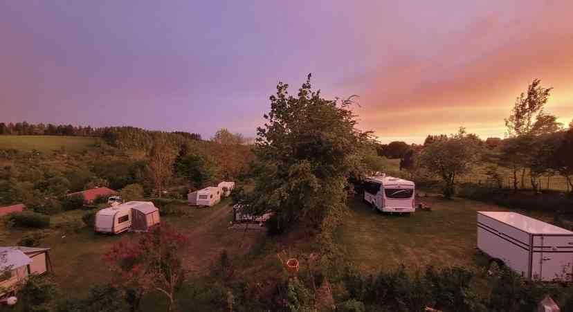 Campingplatz am Bärenbache in Hohegeiß - Sonnenuntergang