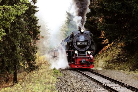 Dampflok der HSB bei Sophienhof