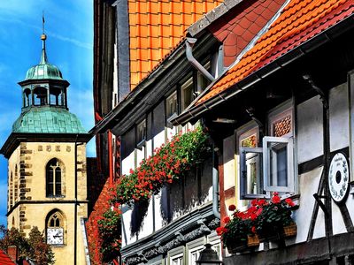 Fachwerk und Marienkirche