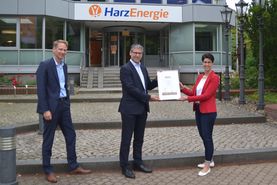 Urkundenübergabe Harz Energie