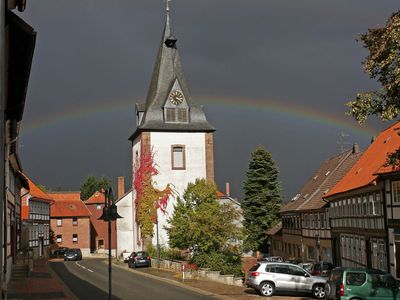 Sophienkirche mit Regenbogen