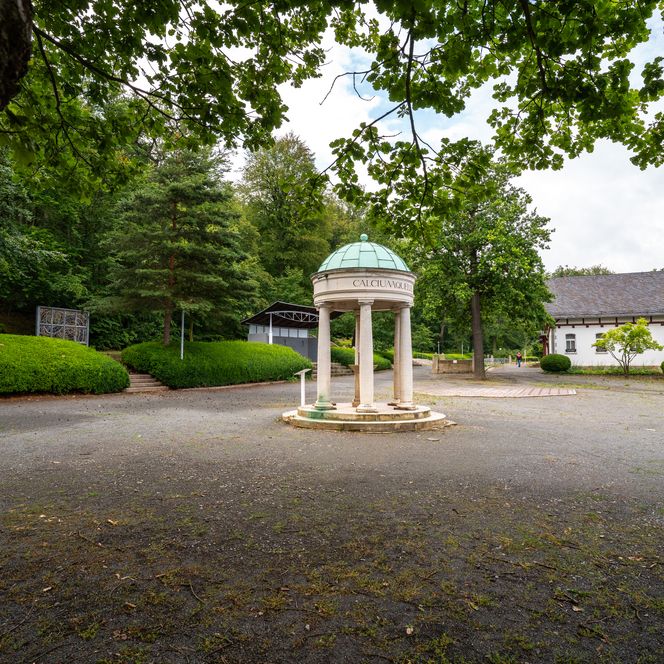 Kurparken i Bad Suderode med Behringer-fontænen