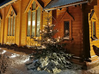 Weihnachten an der Stabkirche Stiege Weihnachten an der Stabkirche Stiege