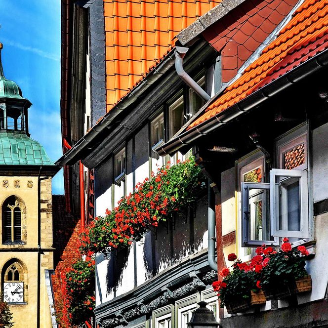 Fachwerk und Marienkirche Hornburg