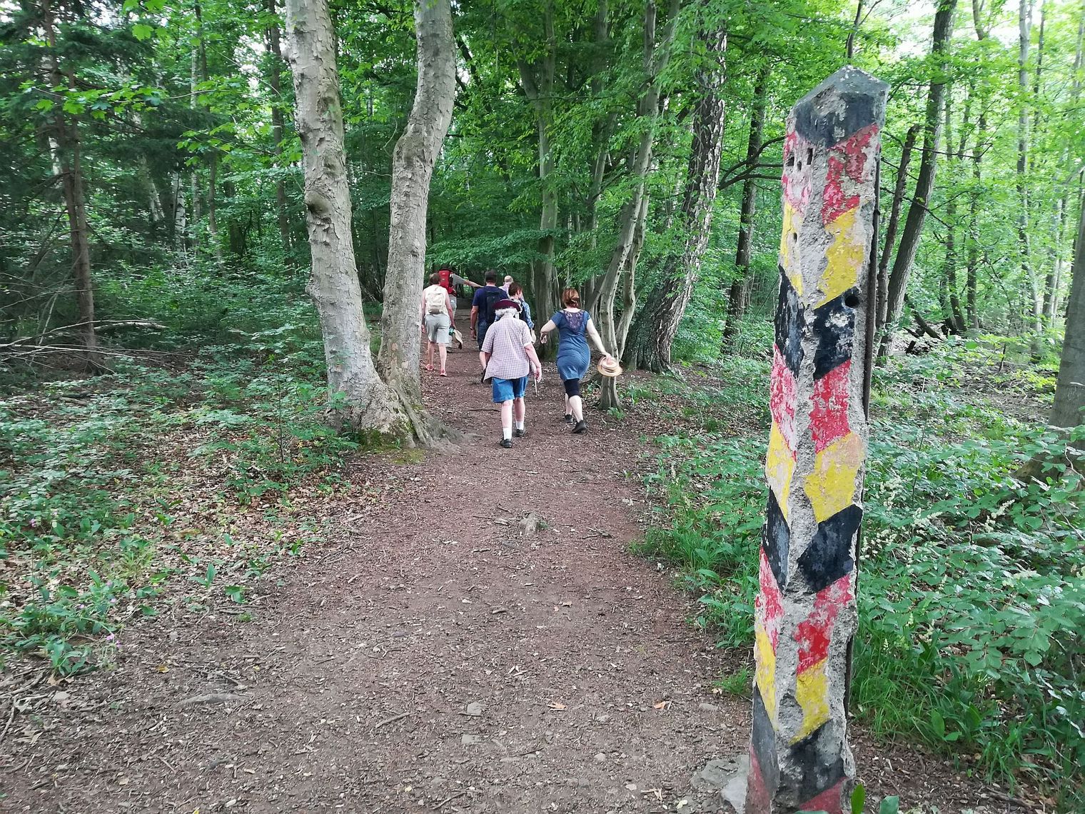 Grenzpfosten an der Ecker