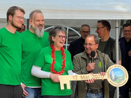 Schlüsselübergabe Iberger Albertturm