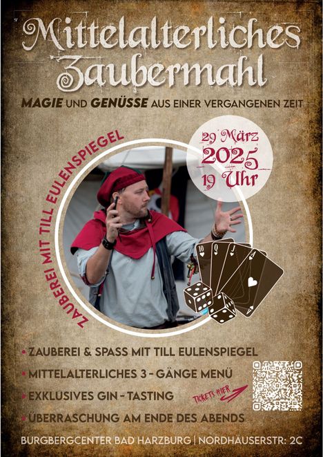 Mttelalterliches Zaubermahl mit Till Eulenspiegel