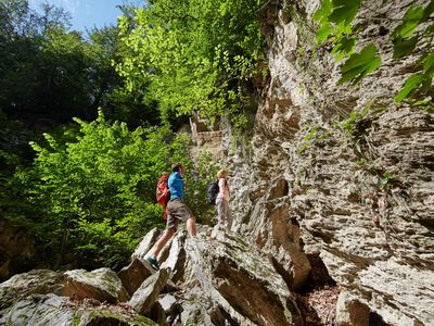 Wanderer bei Questenburg