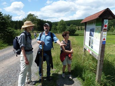 Via Romea Infotafel bei Hasselfelde