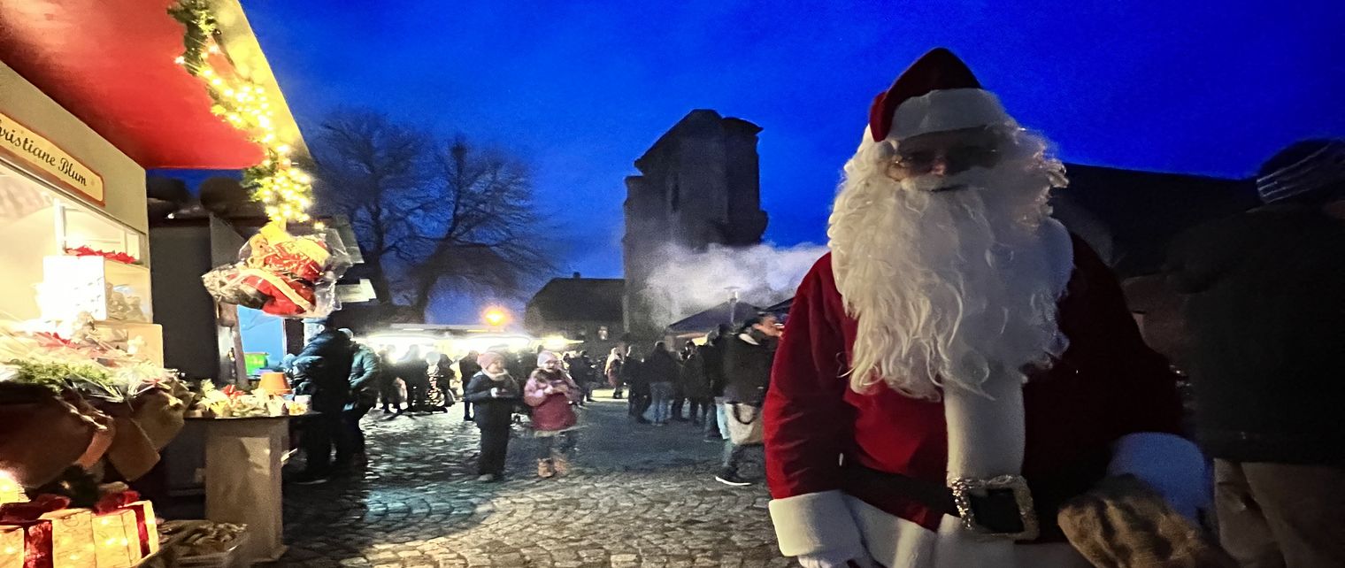 De kerstman op de W. 
