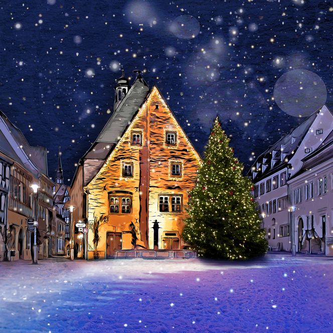 Weihnachtsmarkt in der Rosenstadt Sangerhausen