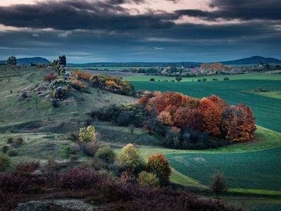 Blick von der Teufelsmauer bei Weddersleben