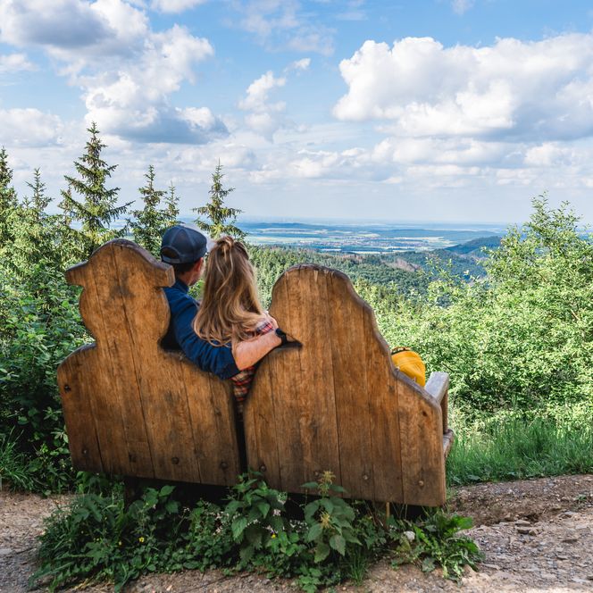 Ausblick am Liebesbankweg in Hahnenklee