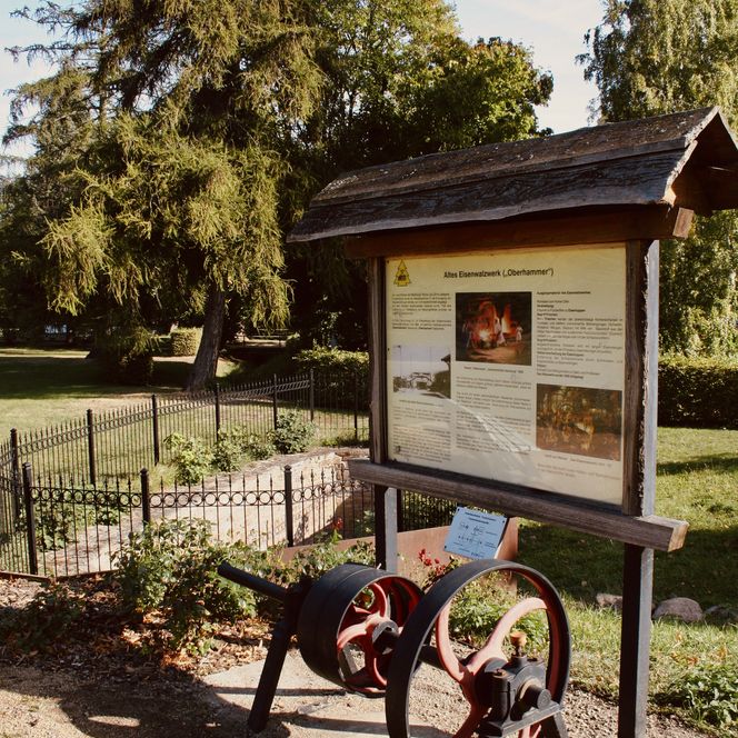 Infotafel am Eisenpfad in Ilsenburg