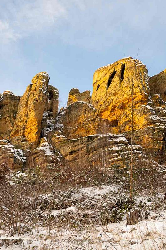 cellapix - Klusfelsen bei Halberstadt im Winter