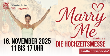 Hochzeitsmesse Marry Me im Kloster Wöltingerode