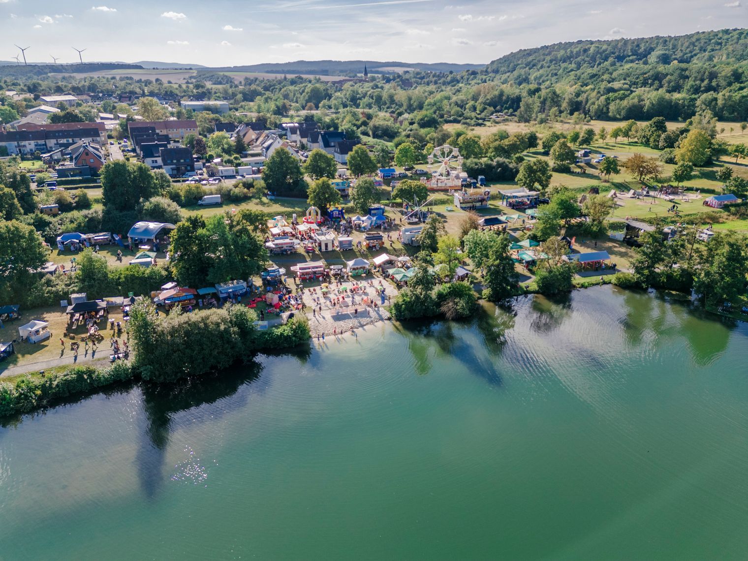 Vienenburger Seefest von oben GOSLAR marketing gmbh (c)diedrehen.de