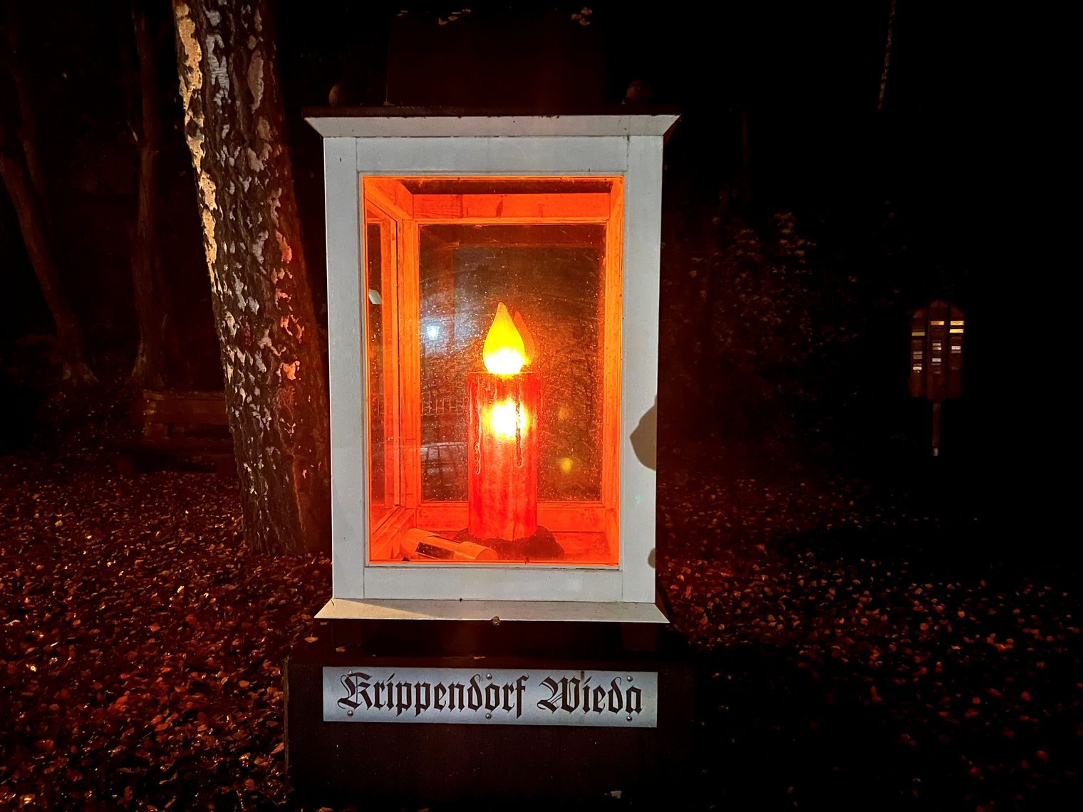 Nativity Scene Christmas Candle