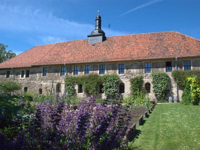 Kloster Michaelstein - Gemüsegarten mit Blick auf die östliche Klausur